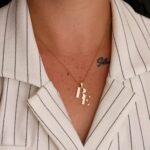 Kişiye Özel 925 Ayar Gümüş İki Harfli Baş Harf Kolye